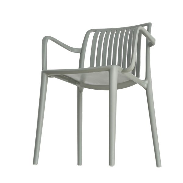 SILLA VERDE POLIPROPILENO EXTERIOR 53 X 50 X 77,50 CM