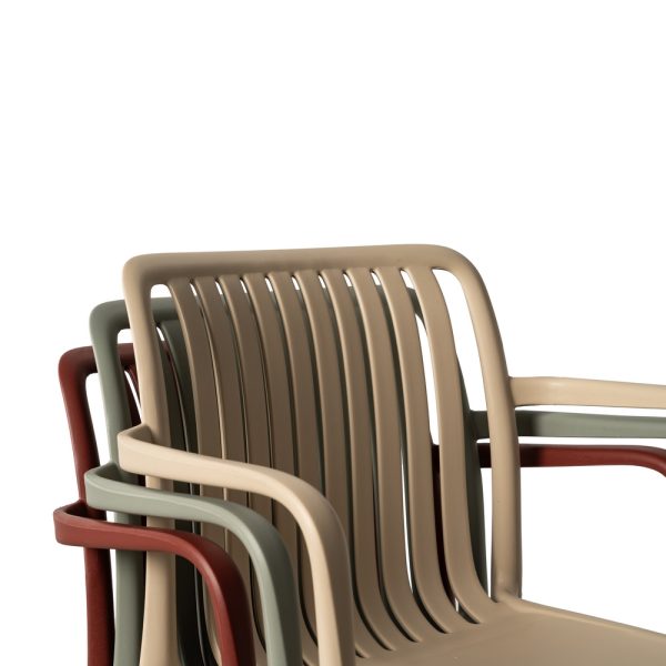 SILLA VERDE POLIPROPILENO EXTERIOR 53 X 50 X 77,50 CM