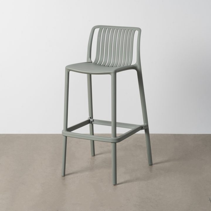 TABURETE VERDE POLIPROPILENO EXTERIOR 52 X 55 X 100 CM