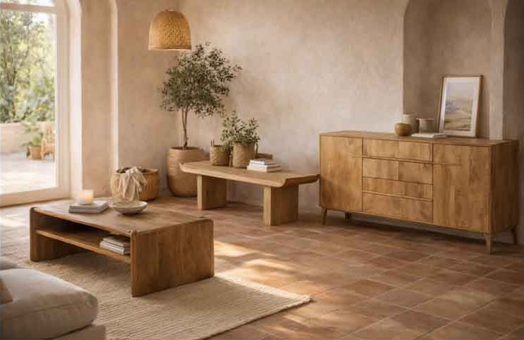 APARADOR NATURAL MADERA DE MANGO 160 X 45 X 70 CM