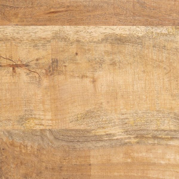 MESA COMEDOR NATURAL-NEGRO MADERA-HIERRO 180 X 90 X 79 CM