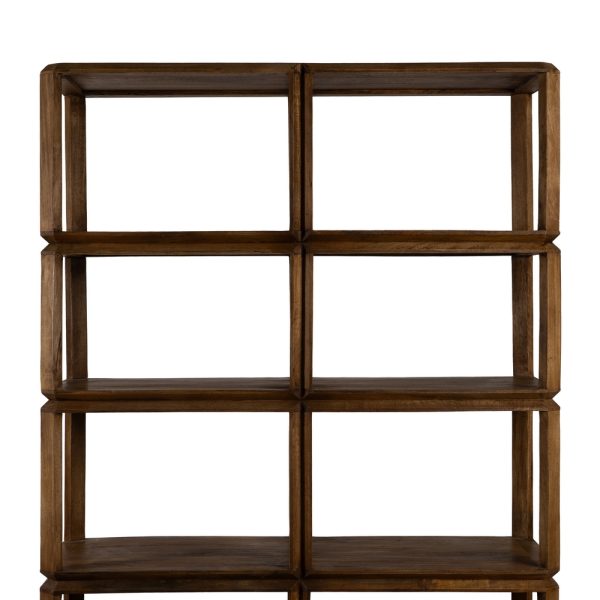 ESTANTERÍA MARRÓN MADERA DE MANGO SALÓN 115 X 42 X 195 CM