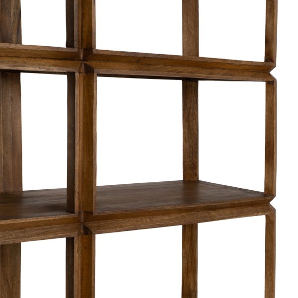 ESTANTERÍA MARRÓN MADERA DE MANGO SALÓN 115 X 42 X 195 CM