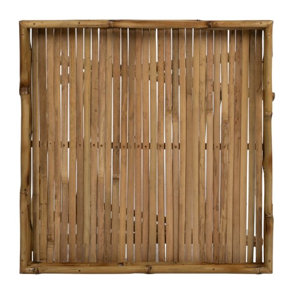 MESA AUXILIAR NATURAL BAMBÚ SALÓN 56 X 56 X 50 CM
