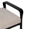 BANCO BEIGE TEJIDO-METAL 121 X 46 X 52 CM