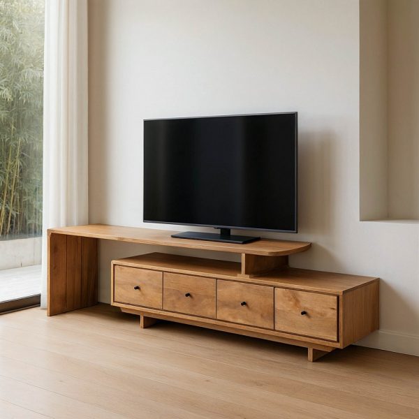 MUEBLE TV NATURAL MADERA DE MANGO SALÓN 175 X 40 X 50 CM