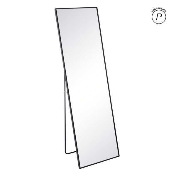ESPEJO NEGRO ALUMINIO-CRISTAL 50 X 2,50 X 160 CM