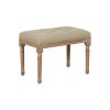 BANQUETA NATURAL-BEIGE TEJIDO-MADERA 65 X 41 X 48 CM