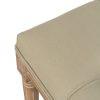 BANQUETA NATURAL-BEIGE TEJIDO-MADERA 65 X 41 X 48 CM