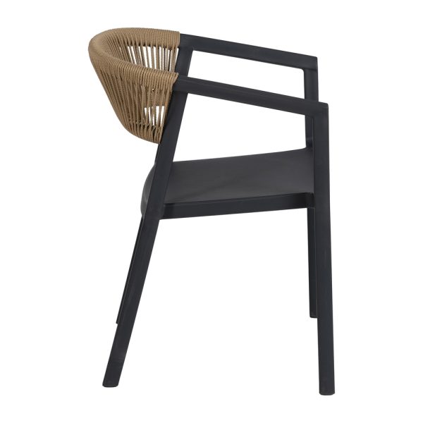 614705-03 SILLA APILABLE ANTRACITA POLIPROPILENO 56 X 54 X 75,50 CM