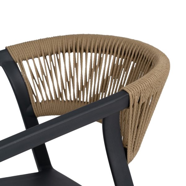 614705-06 SILLA APILABLE ANTRACITA POLIPROPILENO 56 X 54 X 75,50 CM
