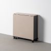MESA PLEGABLE PLEGABLE NEGRO-CREMA 148 X 71 X 74 CM