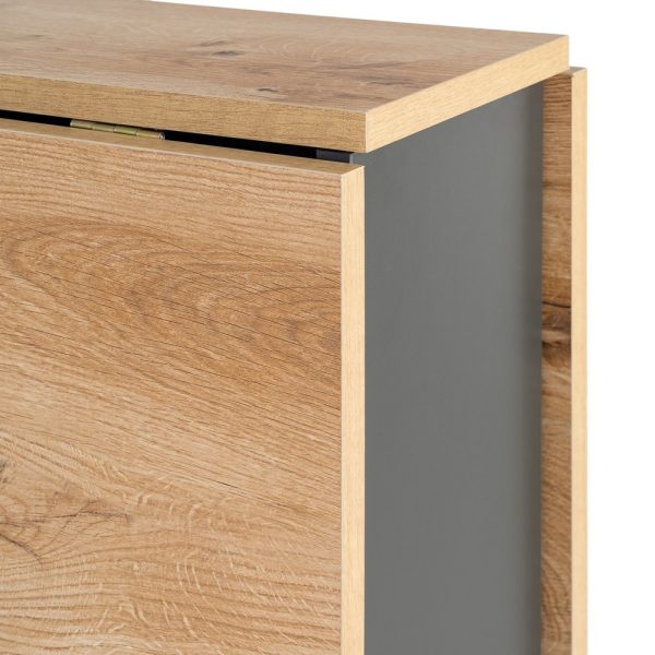 MESA PLEGABLE PLEGABLE NEGRO-NATURAL 148 X 71 X 74 CM