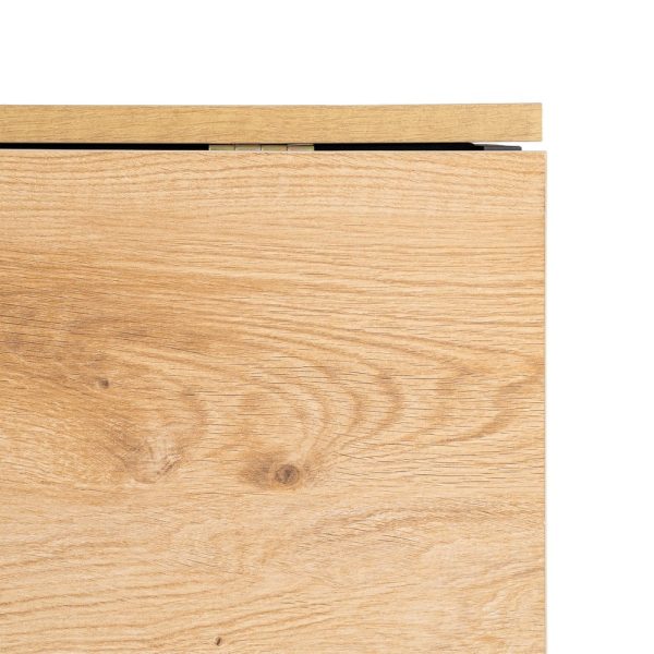 MESA PLEGABLE PLEGABLE NEGRO-NATURAL 148 X 71 X 74 CM