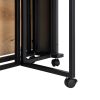 MESA PLEGABLE PLEGABLE NEGRO-NATURAL 148 X 71 X 74 CM