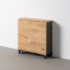 MESA PLEGABLE PLEGABLE NEGRO-NATURAL 148 X 71 X 74 CM