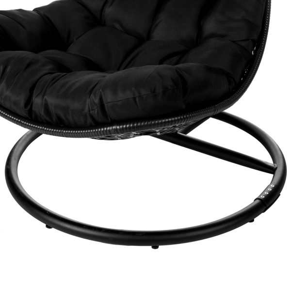 SILLA LÁGRIMA DIDO CON MÁSTIL NEGRO 104 X 104 X 192 CM