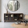 APARADOR NEGRO-NATURAL MADERA DE MANGO 160 X 35 X 71 CM