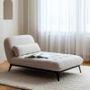 CHAISE-LOUNGER CREMA TEJIDO-METAL 172 X 92 X 81 CM