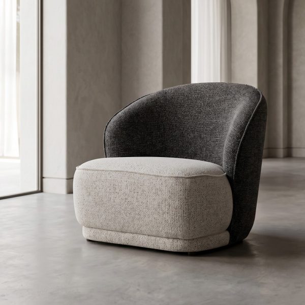 SILLÓN BICOLOR TEJIDO SALÓN 78 X 81 X 74 CM