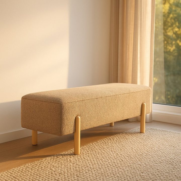 BANCO BAÚL TAUPE DM-TEJIDO 122 X 42 X 45 CM