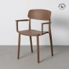 SILLA APILABLE MARRÓN PP CONTRACT 51,50 X 51 X 80 CM