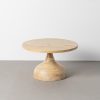 MESITA NATURAL MADERA DE MANGO SALÓN 67 X 67 X 40 CM