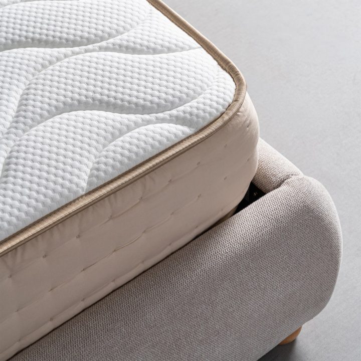 COLCHÓN CAMA 90CM. VISCOELÁSTICO BEIGE 90 X 190 X 23 CM