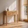CONSOLA NATURAL MADERA MINDI ENTRADA 85 X 26 X 85 CM