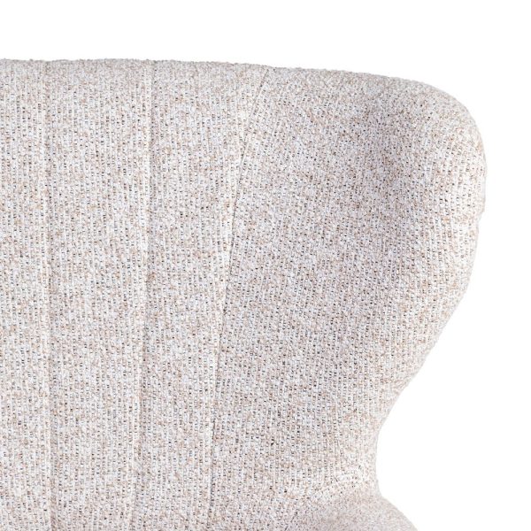 SILLÓN JASPEADO CRUDO TEJIDO-MADERA 70 X 74 X 90 CM