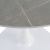 MESA COMEDOR GRIS PIEDRA SINTERIZADA 100 X 100 X 75 CM