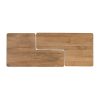 S/2 MESA CENTRO NATURAL MADERA DE MANGO 120 X 70 X 36 CM