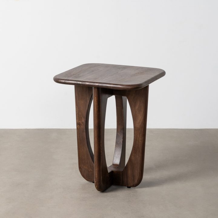 MESITA MARRÓN MADERA DE MANGO 45 X 45 X 55 CM