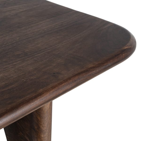 MESITA MARRÓN MADERA DE MANGO 45 X 45 X 55 CM