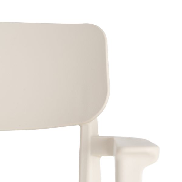 SILLA APILABLE CREMA PP CONTRACT 51,50 X 51 X 80 CM