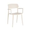 SILLA APILABLE CREMA PP CONTRACT 51,50 X 51 X 80 CM