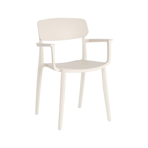 SILLA APILABLE CREMA PP CONTRACT 51,50 X 51 X 80 CM