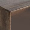 APARADOR MARRÓN MADERA-CRISTAL 160 X 46 X 80 CM