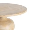 MESITA NATURAL MADERA DE MANGO SALÓN 90 X 90 X 40 CM