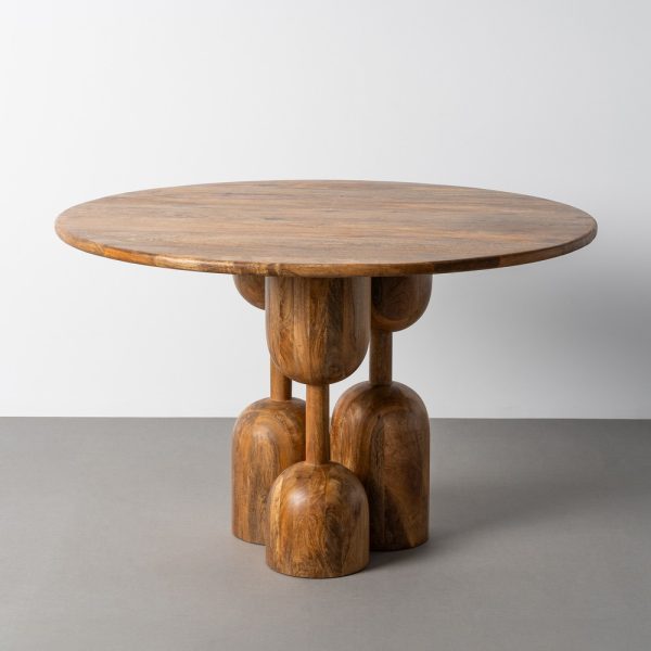 MESA COMEDOR MADERA DE MANGO SALÓN 120 X 120 X 76 CM