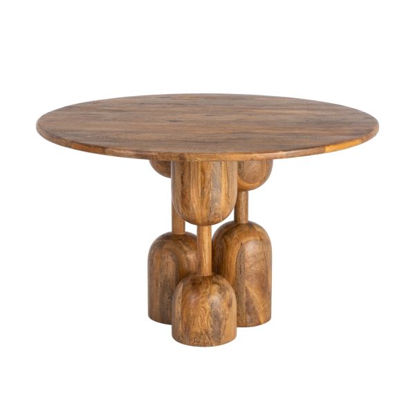 MESA COMEDOR MADERA DE MANGO SALÓN 120 X 120 X 76 CM