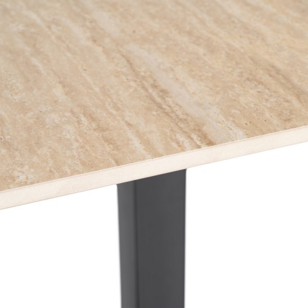 MESA PIEDRA SINTERIZADA CONTRACT 80 X 80 X 75 CM