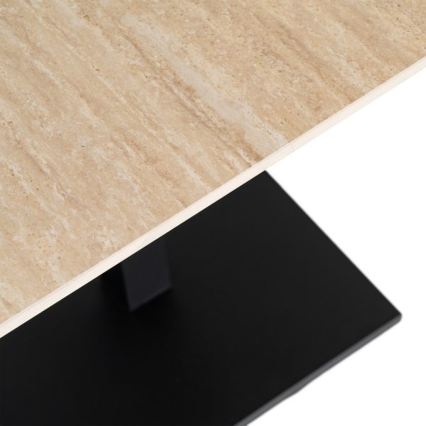 MESA PIEDRA SINTERIZADA CONTRACT 80 X 80 X 75 CM