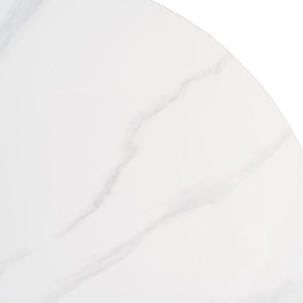 MESA REDONDA PIEDRA SINTERIZADA CONTRACT 80 X 80 X 75 CM