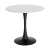 MESA REDONDA PIEDRA SINTERIZADA CONTRACT 80 X 80 X 75 CM