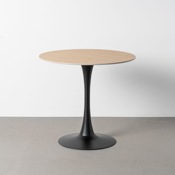 MESA REDONDA TRAVERTINO CONTRACT 80 X 80 X 75 CM