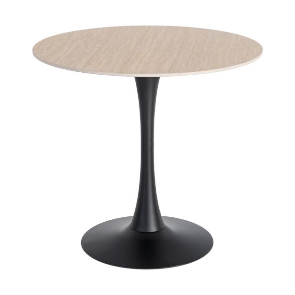 MESA REDONDA TRAVERTINO CONTRACT 80 X 80 X 75 CM