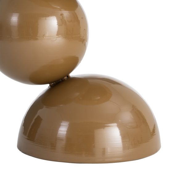 MESITA MARRÓN MADERA-METAL 49,50 X 49,50 X 58,50 CM