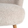 SILLÓN TAPIZADO BEIGE 78 X 77 X 72 CM