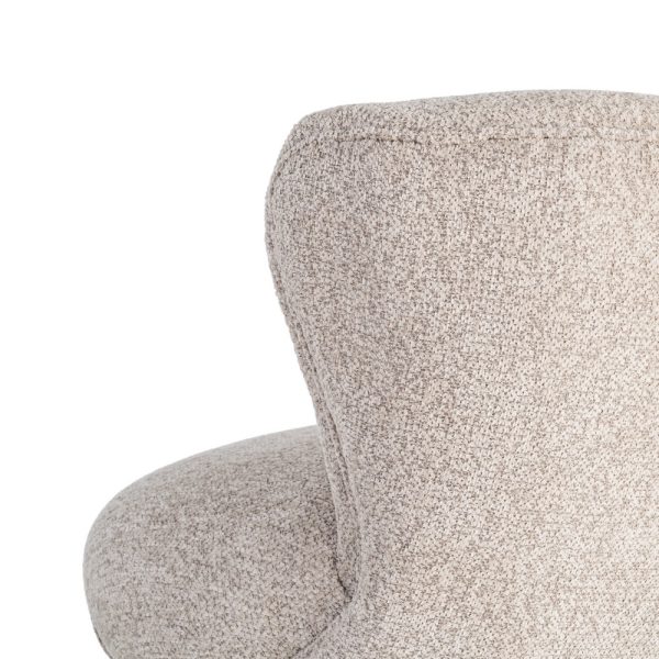 SILLÓN TAPIZADO BEIGE 78 X 77 X 72 CM